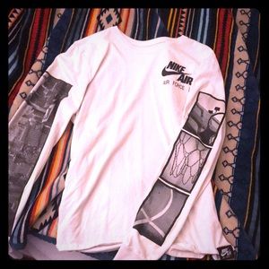 White Long Sleeve Nike Shirt